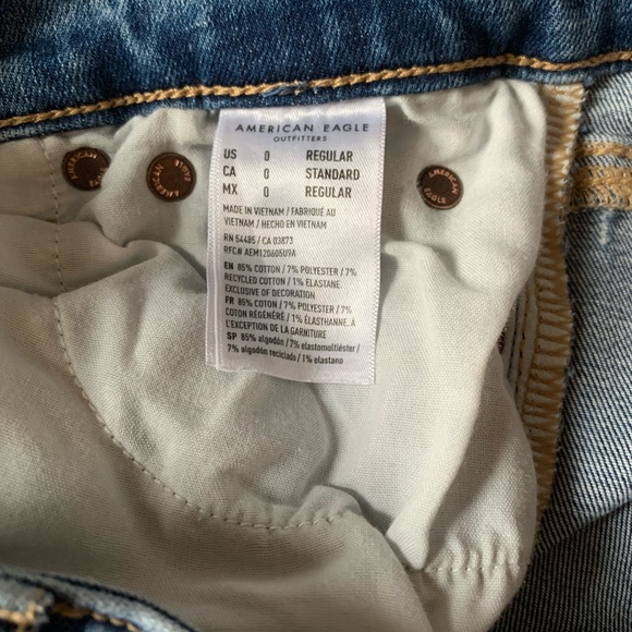 American Eagle women jeans US size 0 - Picture 3 of 3